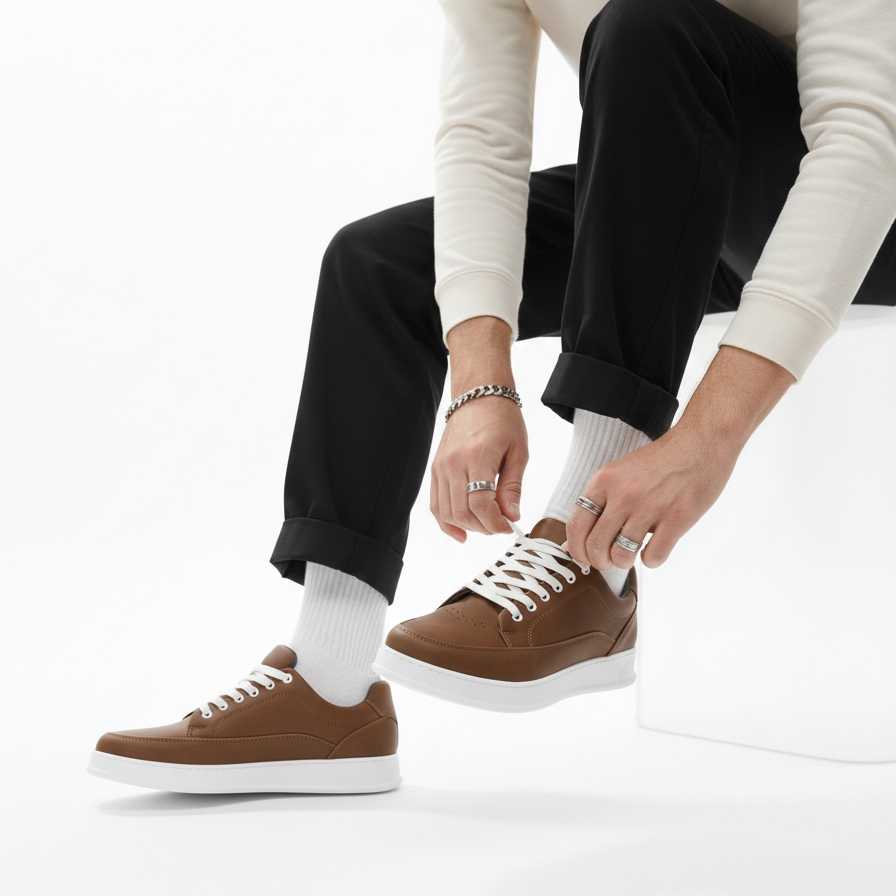 کفش روزمره مردانه مدل ونیزمن-قهوه ای