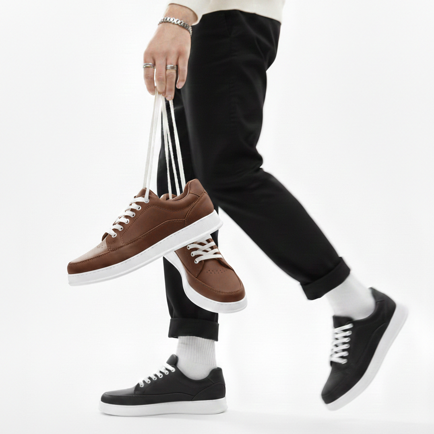 کفش روزمره مردانه مدل ونیزمن-قهوه ای